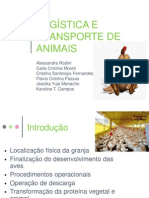 Logística e transporte de animais - frango