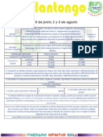 Itinerario Tolantongo 2014