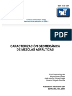 Pt267 Caracterización Geomecánica de Mezclas Asfálticas