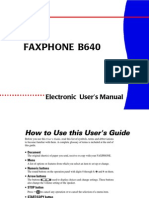 Manual FaxPhone Canon B640