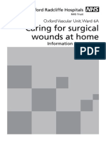 NHS Wound Care at Home Pamphlet