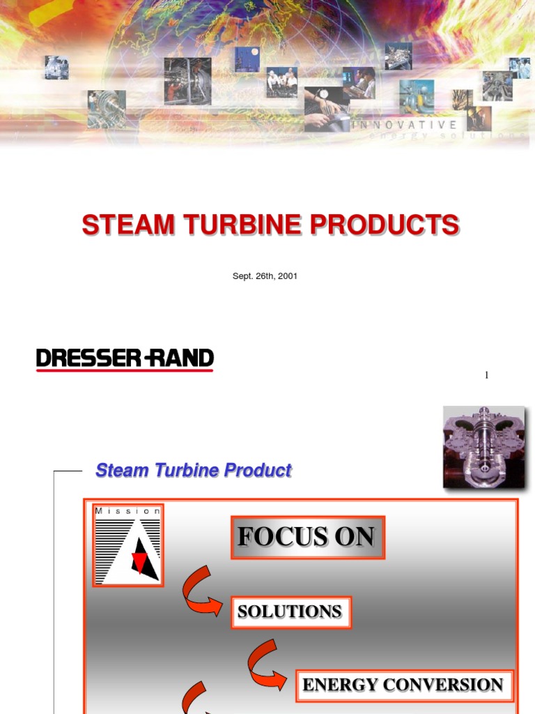 Engineered Steam Turbine Oct 01 Dresser Rand Turbine Vapeur