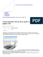 Como Imprimir Solo Un Area, Parte o Seccion de Una Pagina Web