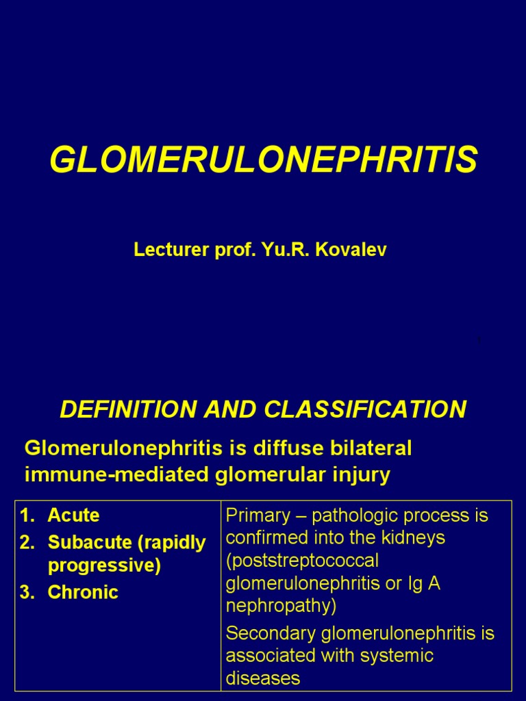 Glomerulonephritis case study ppt image