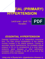 Essential (Primary) Hypertension: Lectгurer - prof. Yu.R. Kovalev