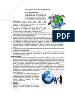 Características Del Proceso de Globalización