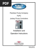 Peerless Pump Company PJPC Jockey Pump Controllers: Installation and Operation Instructions