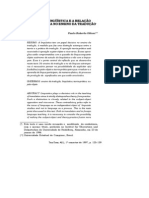 O Papel Da Lingüística E A Relação Teoria E Prática No Ensino Da Tradução