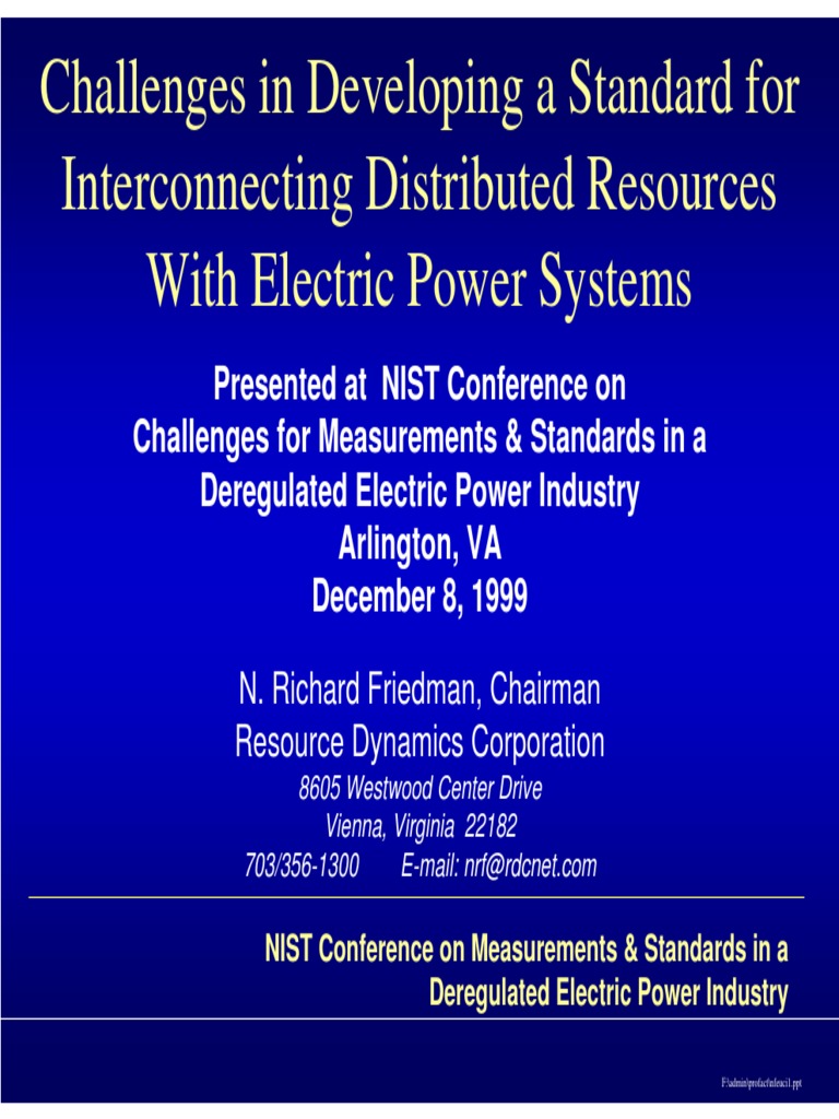 Interconnection Standard | PDF | Electric Power Industry | Electrical Grid
