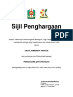 Sijil Penghargaan PIBG