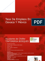 Tasa de Alguno Empleos en Oaxaca Y México