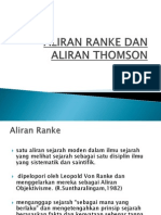 Aliran Ranke Dan Aliran Thomson