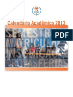 Calendário Acadêmico 2013 2
