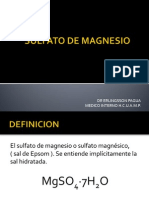 Sulfato de Magnesio