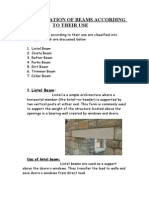 Classification of Beams According