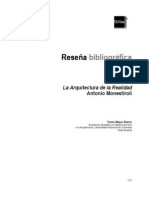 Reseña Arquitectura de La Realidad