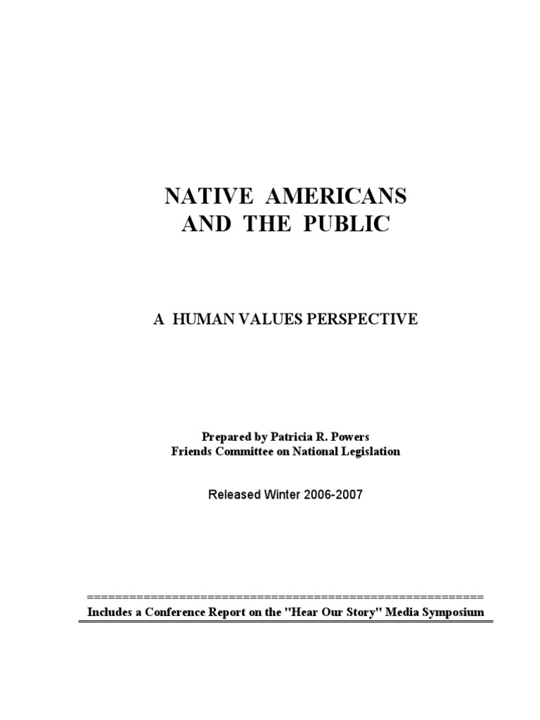 Native Americans and The Public | PDF | Native Americans In The United ...