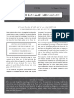 Risalah Dakwah Mingguan: Kisah para Khulafa' Al-Rashidin