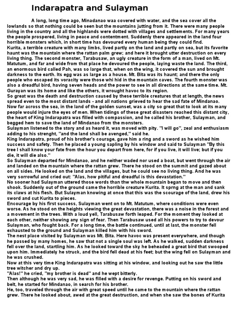 Indarapatra and Sulayman