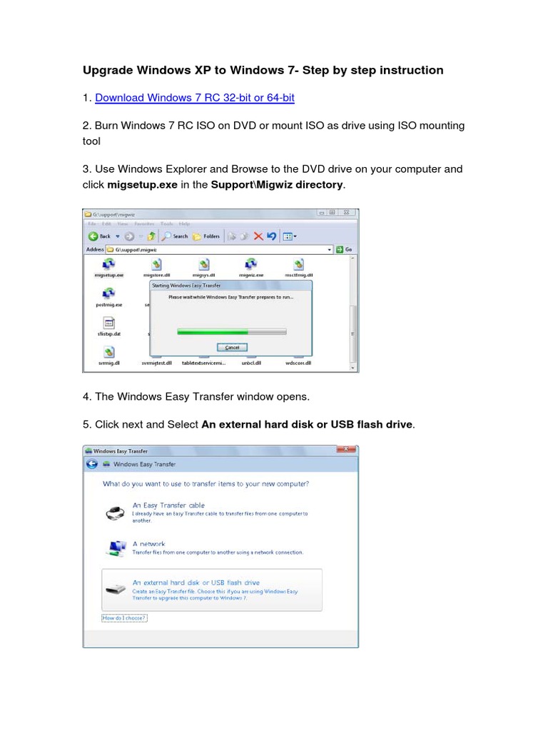 Upgrade Windows XP To Windows 7-Step by Step Instruction: Download ...