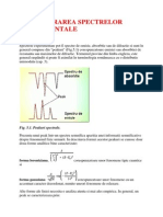 Prelucrarea Spectrelor Experimentale