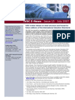 IVSC E-News Issue 15 July 2007: International Valuation Standards Committee