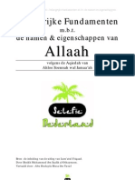 Belangrijke Fundamenten M.B.T. de Namen en Eigenschappen Van Allaah - Shaykh Al-'Uthaymien