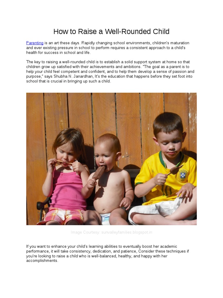 How to Raise a WellRounded Child Parenting Relationships & Parenting