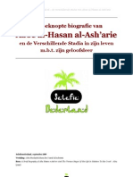 Een Beknopte Biografie Van Aboe Al-hasan Al-Asharie