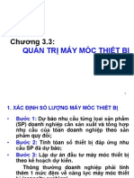 Qtsx - Chuong 3.3 Quản Trị Máy Móc Thiết Bị