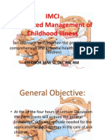 IMCI Integrated Management of Childhood Illness