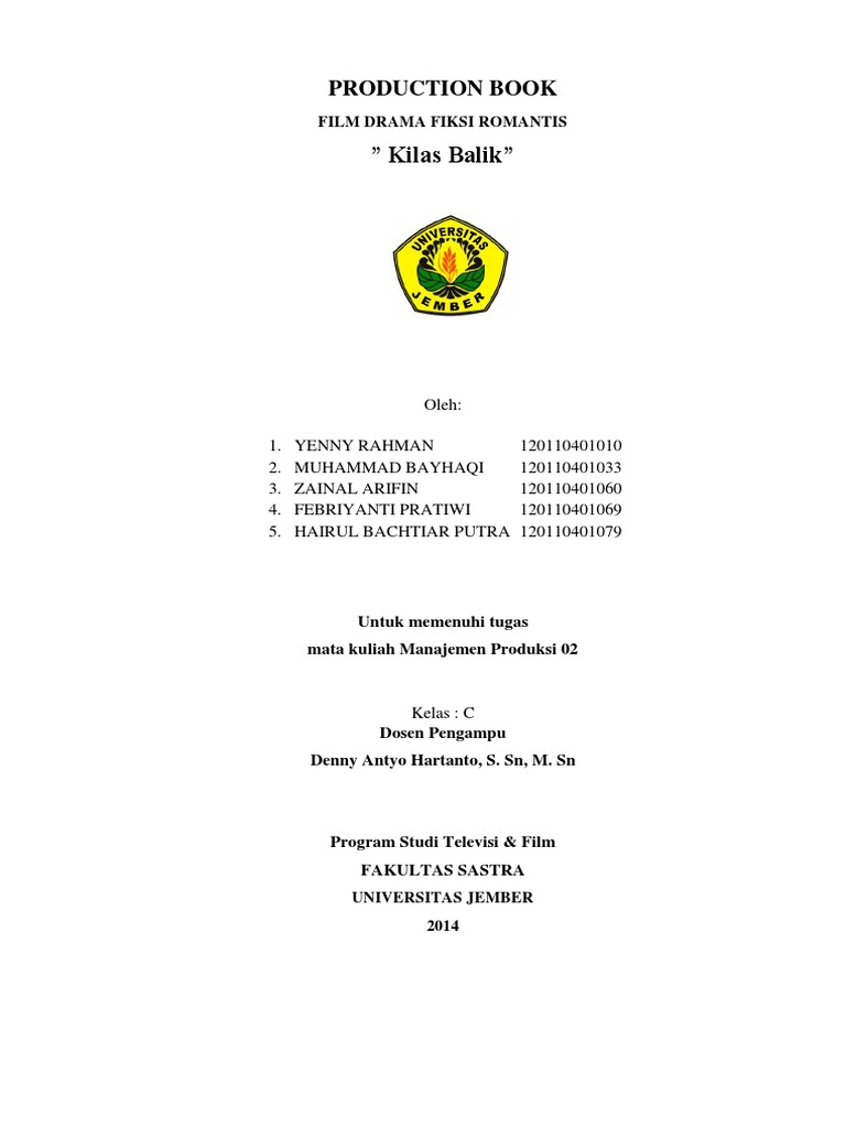 Production Book Cover | PDF