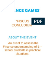 Finance Games: "Fiscus Conludium