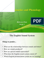 Week 1-English Phonetics and Phonology Overview
