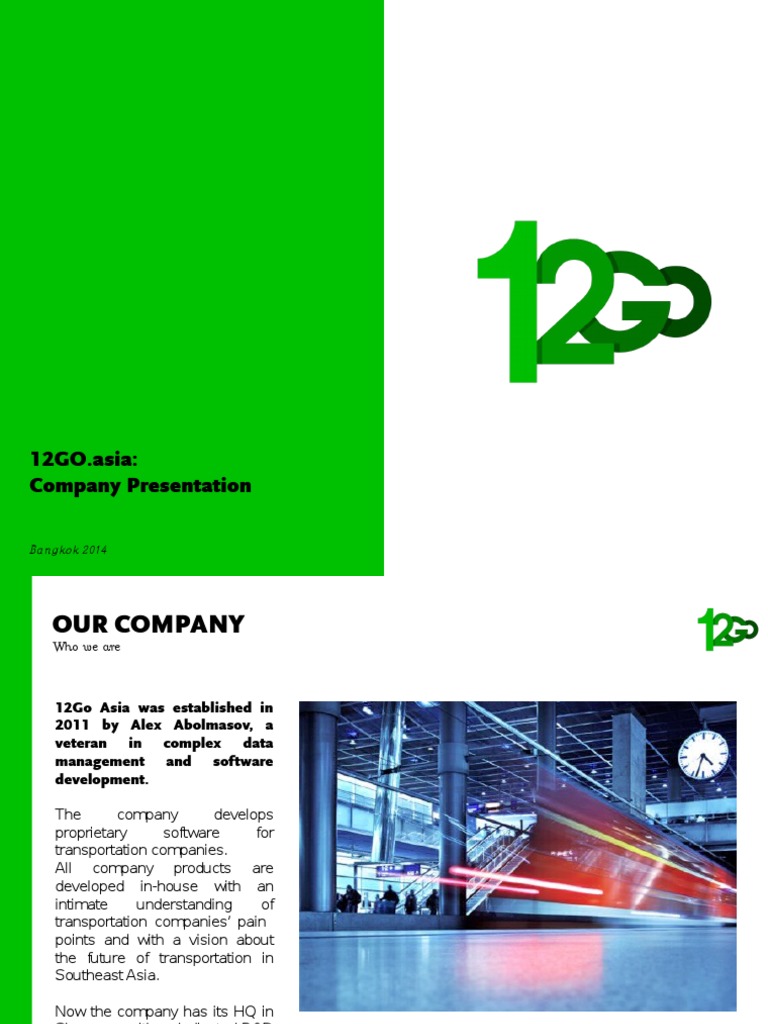 12GO.ASIA COMPANY PRESENTATION | Industries | Business