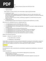 Costos resumen
