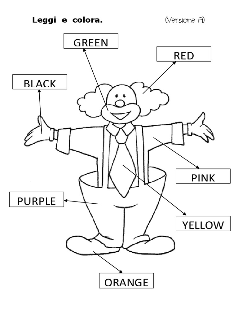 Test Di Inglese Sui Colori