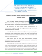 PELATIHAN APLIKASI GIS UNTUK PENGELOLA BASIS DATA BASIC (DASAR), INTERMEDIET (MENENGAH), ADVANCE (TINGKAT LANJUT), DAN TEMATIK / KHUSUS (3 HARI),  KAB. TOJO UNA-UNA,  SULAWESI TENGAH
