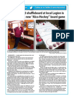 Seldom-Used Shuffleboard at Local Legion Is Replaced With New "Alco-Hockey" Board Game