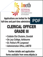 LMETB Clerical Officer Grade III