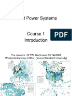 Wind Power Systems Course 1 Introduction