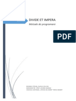 Atestat Divide Et Impera