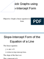 4 6quick Graphs Using Slope Intercept