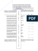 Checklist_Dealing With Shareholders and Investors