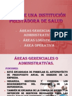 Áreas de Una Institución Prestadora de Salud