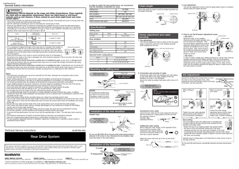 installing shimano chain