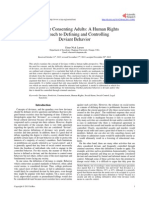 Deviants or Consenting Adults a Human Rights Approach to Defining and Controlling Deviant Behavior