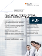 Comparison of Relational Versus Document Databases: Hands-On Experience For Interns