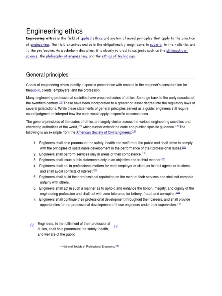 Engineering Ethics Principles | PDF | Social Institutions | Social Science