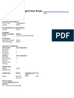 Instrument CV